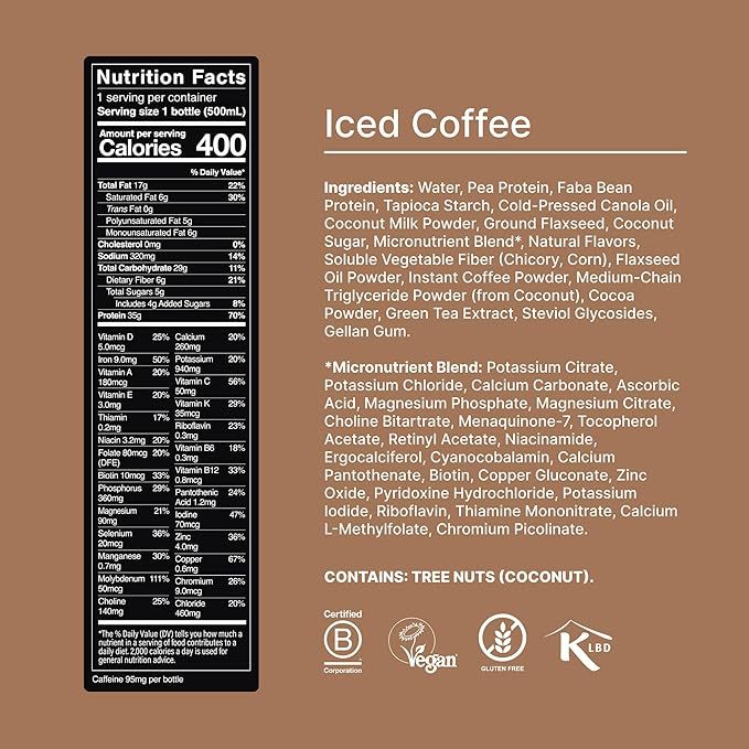 Huel Black Edition Ready-to-Drink | Iced Coffee Meal Replacement Shake | 35g High Protein Drink |