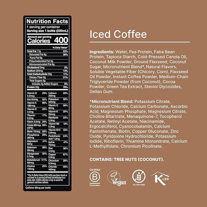 Huel Black Edition Ready-to-Drink | Iced Coffee Meal Replacement Shake | 35g High Protein Drink |