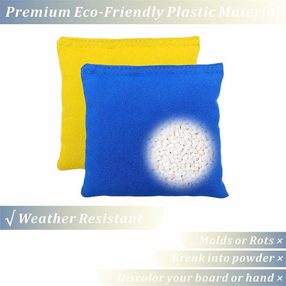 Cornhole Bags Set of 8 Regulation Professional Corn Hole Bean Bags Weather Resistant for Tossing