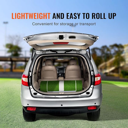 VEVOR 10x3ft Softball/Baseball Pitching Mat with Rubber Mound - Anti-Fade Turf & Anti-Slip Foam