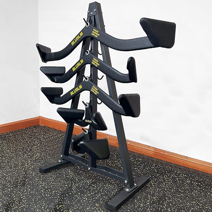 Lat Pull Down Bar Gym Accessory Rack, Lat Pulldown Attachments Cable Attachment Storage Rack for