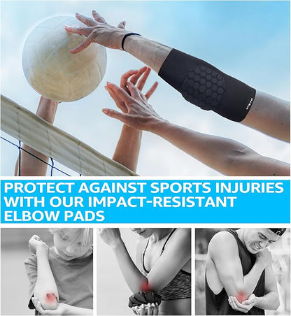 HiRui Elbow Pads for Teenagers Men and Women - Basketball Baseball Elbow Brace for Collision