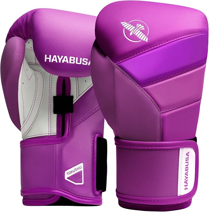 Hayabusa T3 Boxing Gloves for Men and Women Wrist and Knuckle Protection, Dual-X Hook and Loop