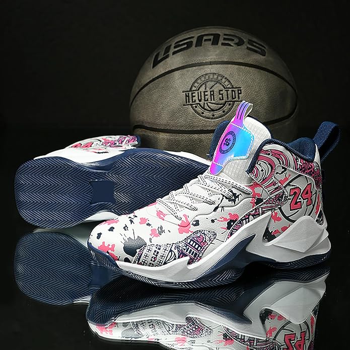 Boys Basketball Shoes Breathable Indoor Athletic Shoes Youth Outdoor Fashion Sneakers Comfortable