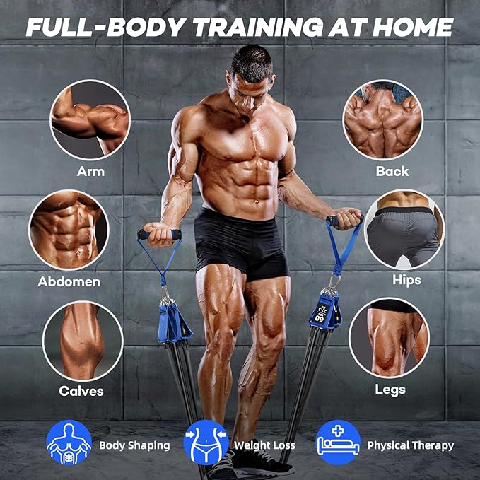 Heavy Resistance Bands for Working Out, NITEEN Resistance Bands with Handles Weight Exercise Bands