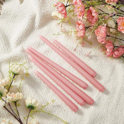 MTLEE Taper Candles 8/10/12 Multi Height Unscented Taper Candles 8 Burn Hours for Dinner Decorative