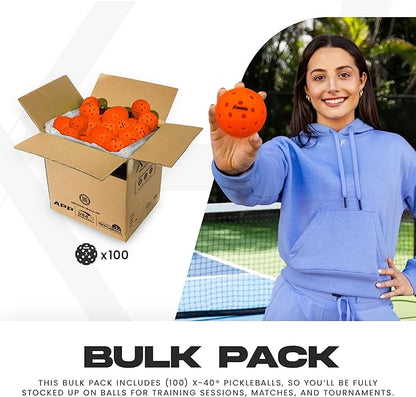 Franklin Sports X-40 Outdoor Pickleballs - Official Ball of USA Pickleball, APP Tour + US Open