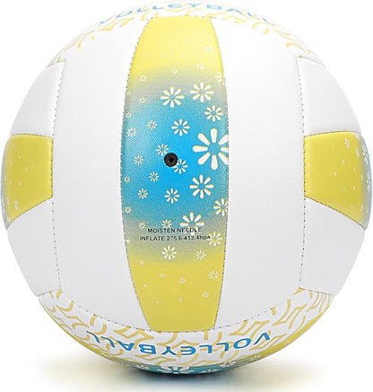 Beach/Water/Sand Volleyballs, Outdoor/Indoor Official Size, Soft Touch Volleyball for Beginners
