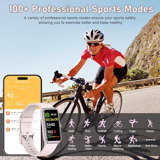 Fitness Tracker with Step Counter/Calories/Stopwatch, Activity Tracker, Health Tracker with Heart