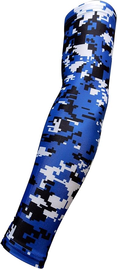 Youth & Adult Sizes Moisture Wicking Compression Arm Sleeve (1 Sleeve) (Over 100 Colors Available