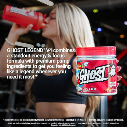 GHOST Legend Pre-Workout Powder, Sonic Cherry Limeade - 30 Servings ??Pre-Workout for Men & Women