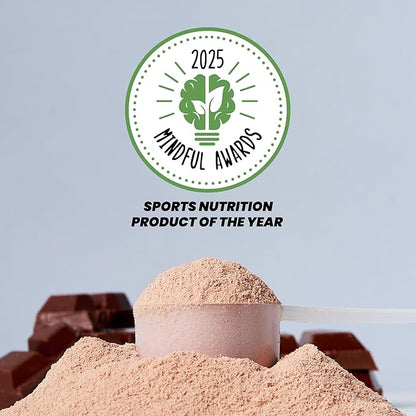 Kick Plant Protein Powder, Chocolate Flavor, 20 G Protein, Gluten Free Workout Supplement with