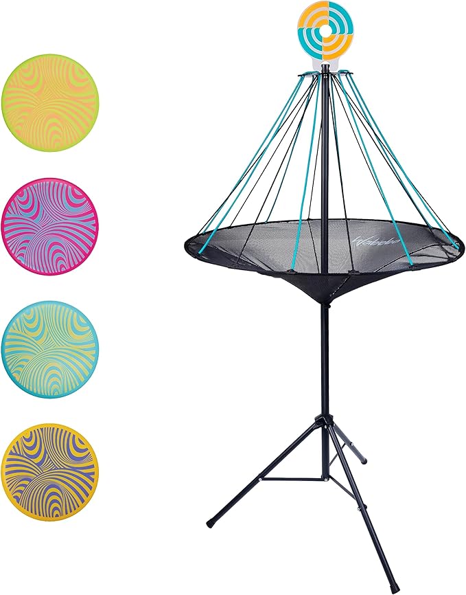 Waboba Hitman Flying Disc Target Game, 2 in 1 Foldable Throwing Garden Game with 4 Silicone Wingman