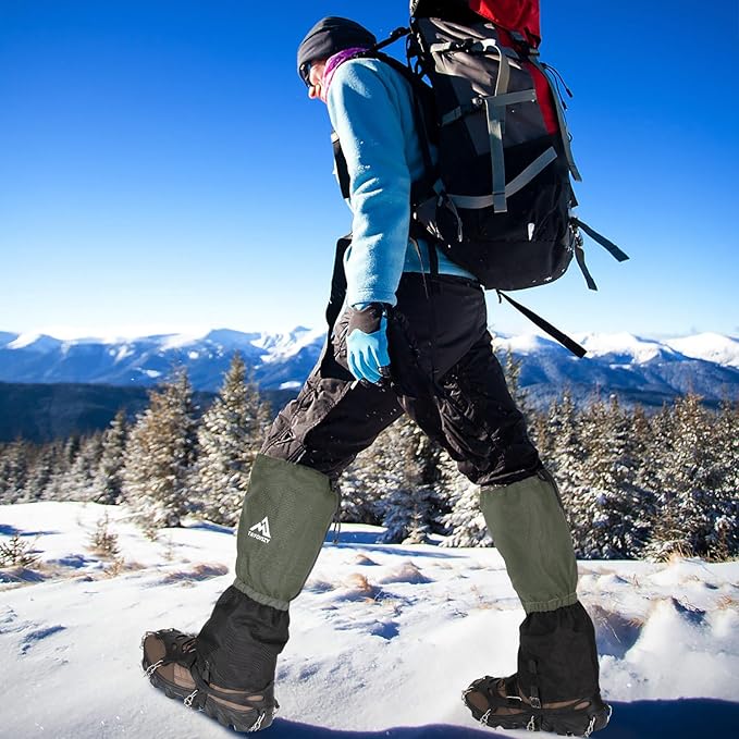 Gaiters for Hiking ??Waterproof and Breathable Leg Gaiters for Women and Men Boots, Adjustable