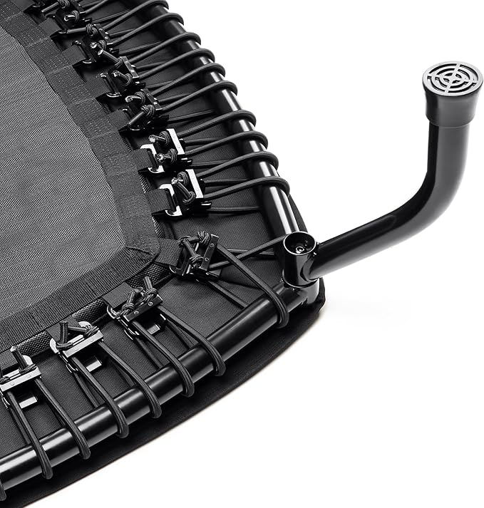 Sunny Health & Fitness Springless Mini Fitness Trampoline ??Premium Adjustable Bungee-Style