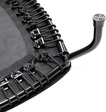 Sunny Health & Fitness Springless Mini Fitness Trampoline ??Premium Adjustable Bungee-Style