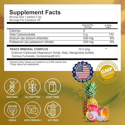 Dr. Price’s Electrolyte Mix | Sugar-Free Hydration Powder with 72+ Trace Minerals | No Sugar
