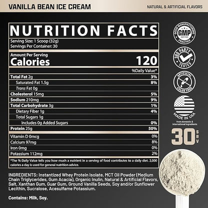 Nutrex Research IsoFit Whey Protein Powder Instantized 100% Whey Protein Isolate (30 Servings (Pack