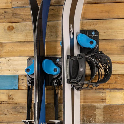 Ultimate Ski & Snowboard Wall Rack | Secure, Non-Slip Storage | Fits Any Ski/Board | Garage
