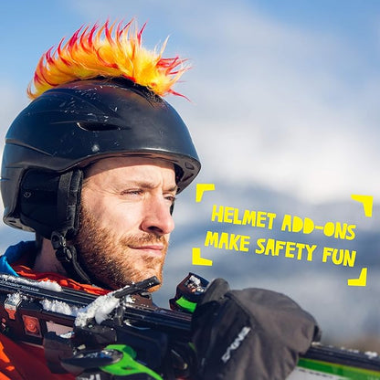 Iguana Helmet Accessories w/Sticky Hook & Loop Fastener Adhesive (Helmet not Included), Fun Helmet
