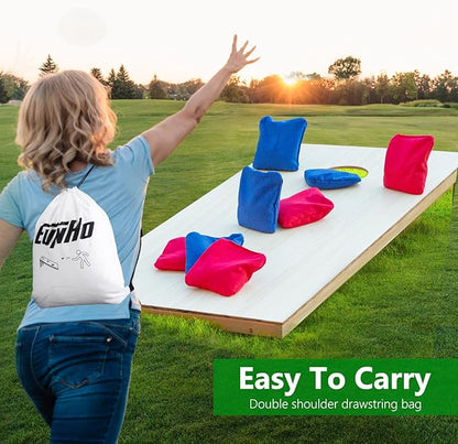 EunHo Cornhole Bags Set of 8 Regulation Size & Weight Corn Hole Bean Bags Official Professional All