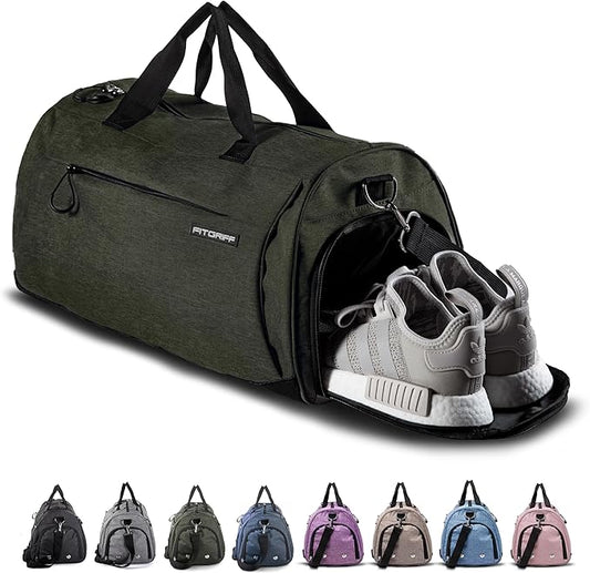 Fitgriff® Gym Bag for Men & Women with Shoe & Wet Compartment - Duffle Bag for Travel, Sports
