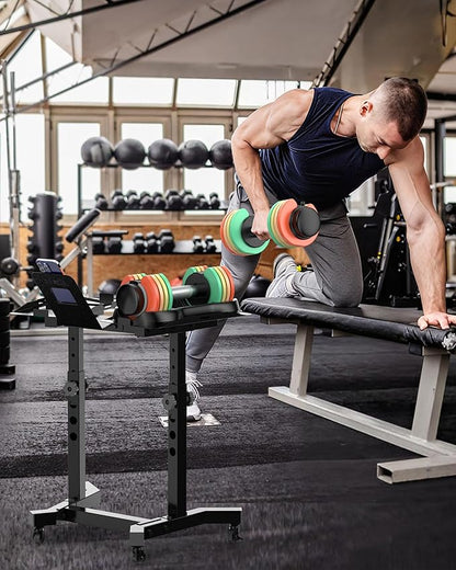 Adjustable Dumbbell Stand - Uboway Weight Stand with 4 Level Height Adjustment, Dumbbell Weight