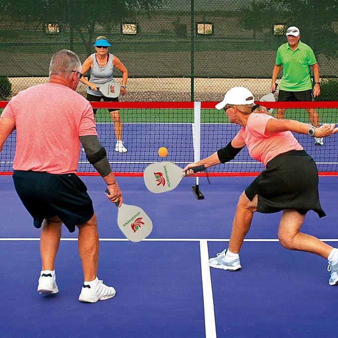 Pickleball Net for Driveway, Portable Pickleball Net System with Regualtion Size 22FT Pickle Ball