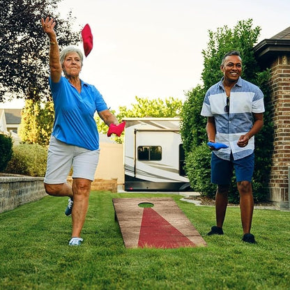 4x2 Ft Cornhole Boards Set, Premium Regulation Size Cornhole Boards with 8 All-Weather Bean Bags