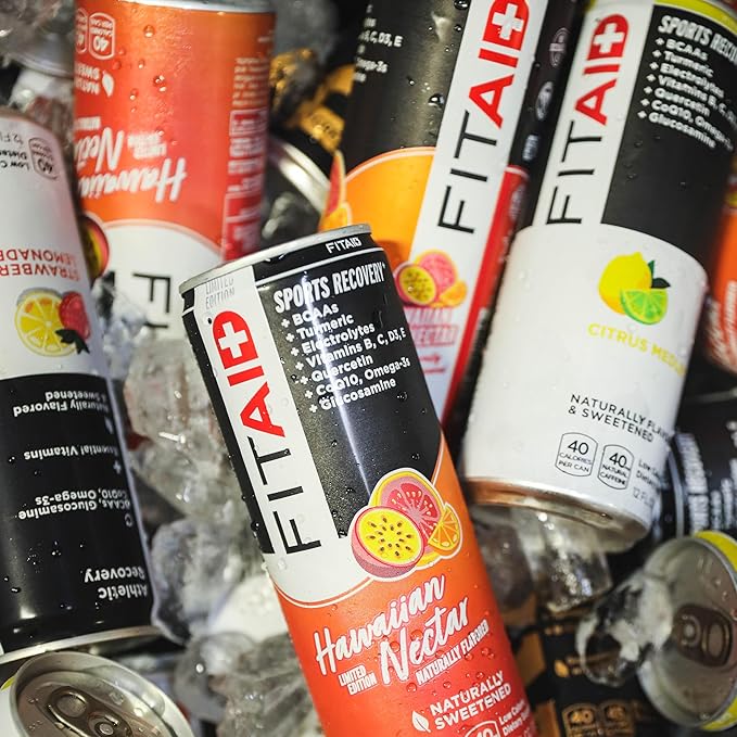 FITAID Recovery Blend, Variety Pack, BCAAs, Glucosamine, Electrolytes, Omega-3s, Green Tea, 100%