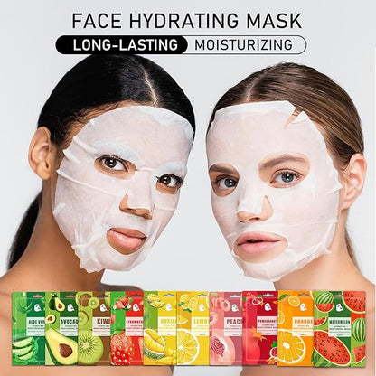 Face Masks Skincare,Hydrating Sheet Masks,Collagen Night Wrapping Mask,Facial Mask for