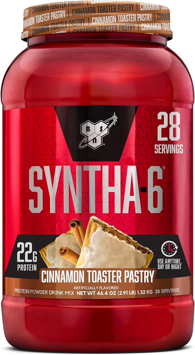 BSN SYNTHA-6 Premium Protein Powder with 6g of Fiber, Whey Protein, Micellar Casein, Milk Protein