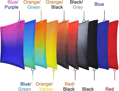 Weather Resistant Cornhole Bags, Gradient Corn Hole Bags Set of 8, Cornhole Bean Bags, Modified