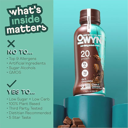 OWYN Only What You Need Plant Based Protein Shake, 20g Vegan Protein from Organic Pumpkin Seed