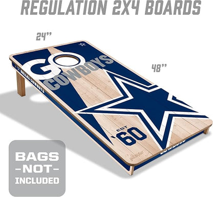 YouTheFan NFL 2’ x 4’ Professional Wood Cornhole Game
