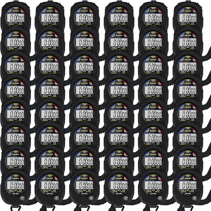 Multi-Function Electronic Digital Sport Stopwatch Timer, Large Display with Date Time and Alarm