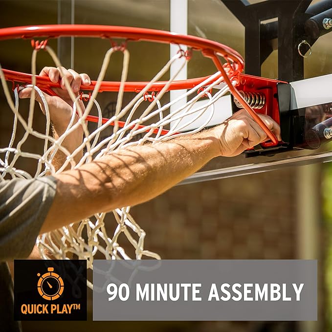 Silverback NXT Portable Adjustable 10ft Outdoor Basketball Hoop - 50" and 54" Basketball Goal