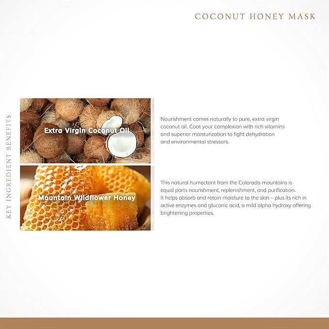 Annmarie Skin Care Coconut Honey Mask - With Extra Virgin Coconut Oil & Mountain Wildflower Honey