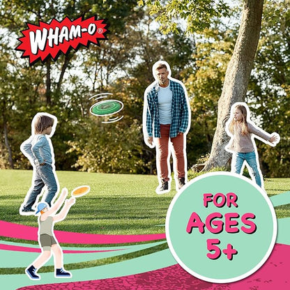 Wham-O Frisbee Go Flying Disc, 9 Inch Lightweight Sports Disc for Beginners Outdoor Beach Backyard