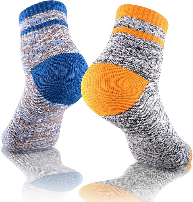 FEIDEER Hiking Walking Socks For Women, Multi-pack Outdoor Recreation Socks Moisture Wicking Crew