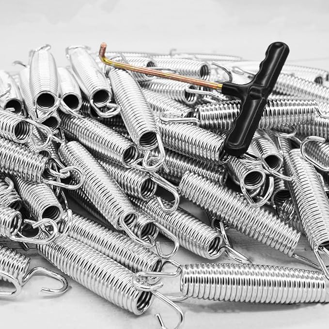7 Inch Trampoline Springs 36 Pack Replacement Trampoline Springs with T-Hook Heavy Duty Stainless