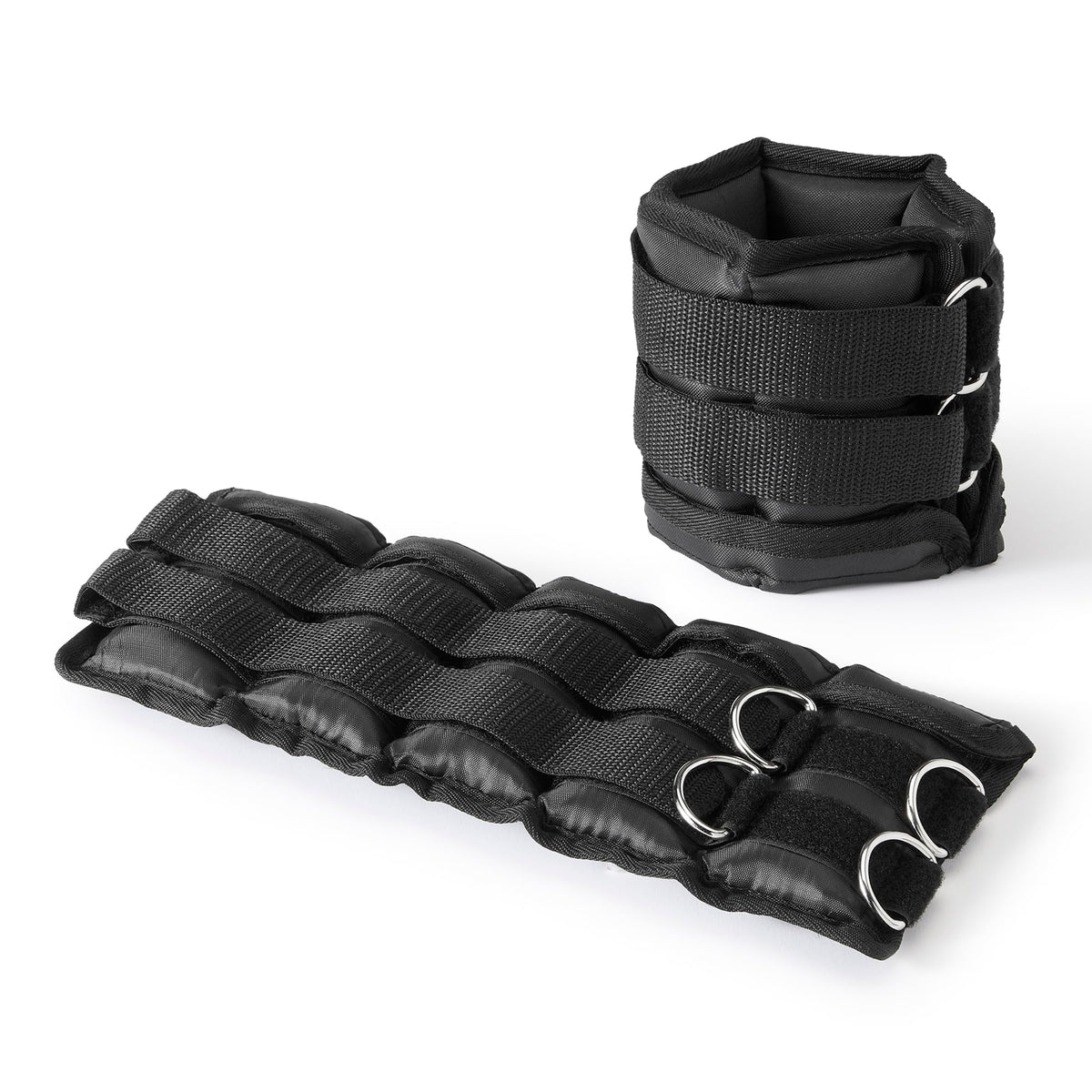 Amazon Basics Adjustable Ankle Weights for Men & Women, 5 lb Set (2.5 lb Each), for Workouts