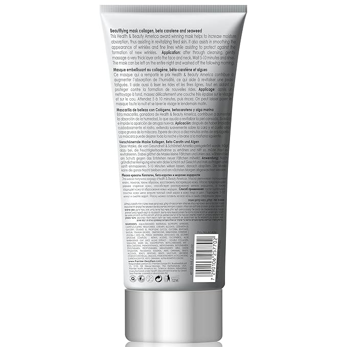 Premier Dead Sea Classic Beautifying Mask Collagen, Beta Carotene And Seaweed Reduces Blackheads