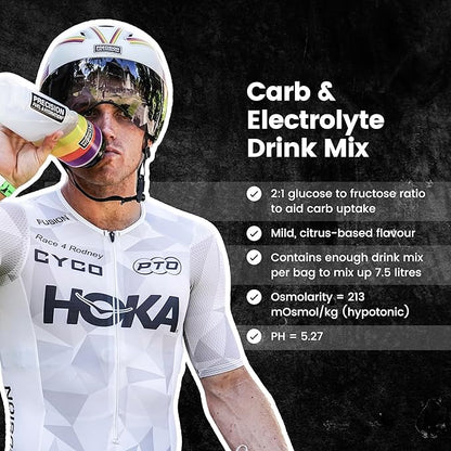Precision Fuel PF 60 Carb & Electrolyte Drink Mix Powder for Hydration & Energy - Endurance Sports