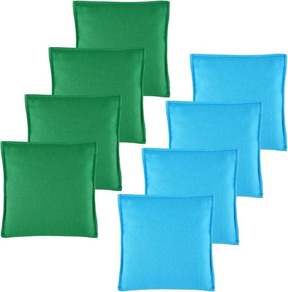 Set of 8 Regulation Cornhole Bags Double Sided, Weather Resistant Bean Bags for Cornhole Toss Game