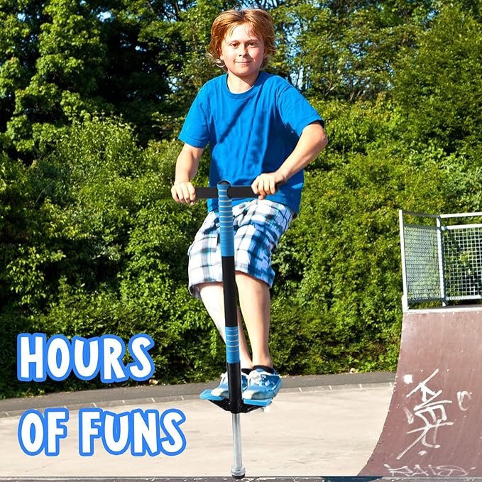 Leitee 2 Pack Pogo Stick for Kids Age 6 and Up, Suitable for 40-80 lbs, Soft Foam Jump Stick, Pogo