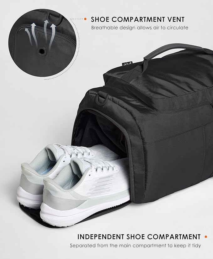 Gym Bag for Women Workout Gym Backpack with Shoe Compartment Sports Duffel Bag Multiple Pockets 30L