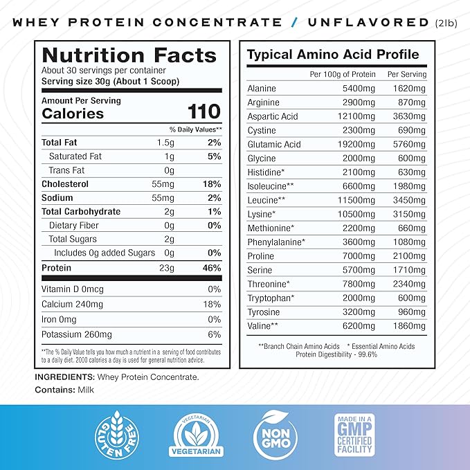 Muscle Feast Grass-Fed Whey Protein Concentrate Powder, All Natural, Hormone Free Pasture Raised