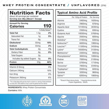 Muscle Feast Grass-Fed Whey Protein Concentrate Powder, All Natural, Hormone Free Pasture Raised