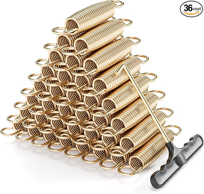Trampoline Springs Heavy Duty with Swivel & Straight Hooks, Stainless Steel Trampoline Accessories
